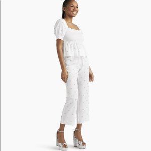 Hill House Home White Jewel Jammie Set Size XS WORN ONCE!